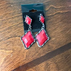 Red earrings